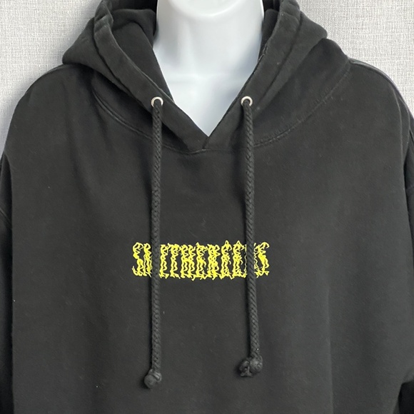 Smithereens Tour JOJI 2022 Black Hoodie Zip Up Size L Cotton Blend Band Festival - Picture 2 of 6